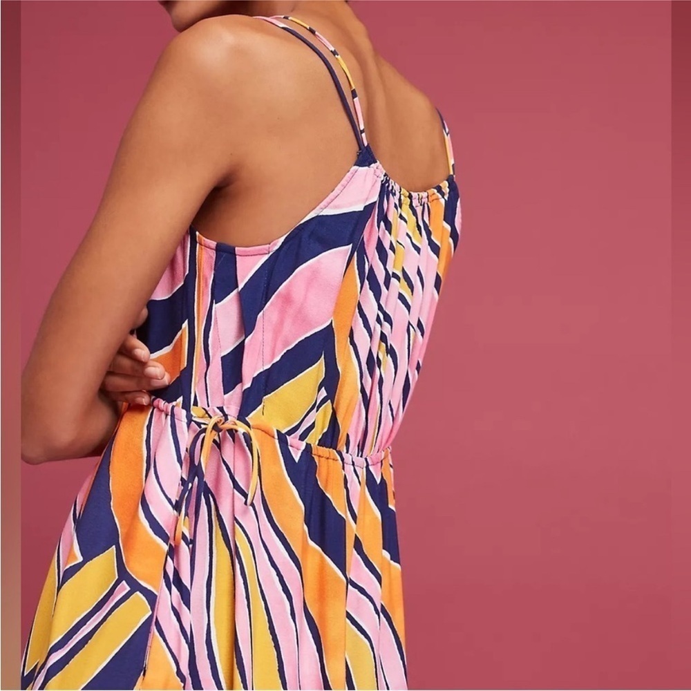 Maeve  Finley Wide Leg Jumpsuit VibrantSummer Colors  size 10 - Picture 15 of 15